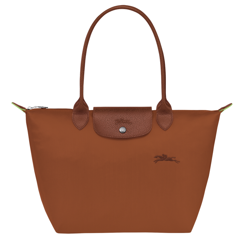 Le Pliage Green M Tote bag Cognac