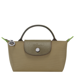 Le Pliage Green Pouch with handle Artichoke