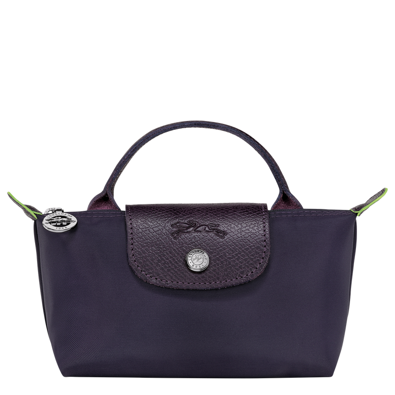 Le Pliage Green Pouch with handle Bilberry