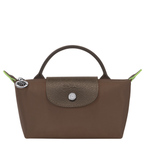 Le Pliage Green Pouch with handle Terra