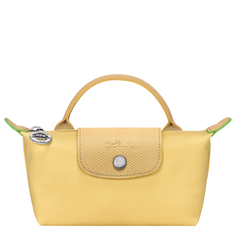Le Pliage Green Pouch with handle Wheat