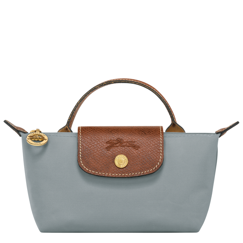 Le Pliage Original Pouch with handle Steel