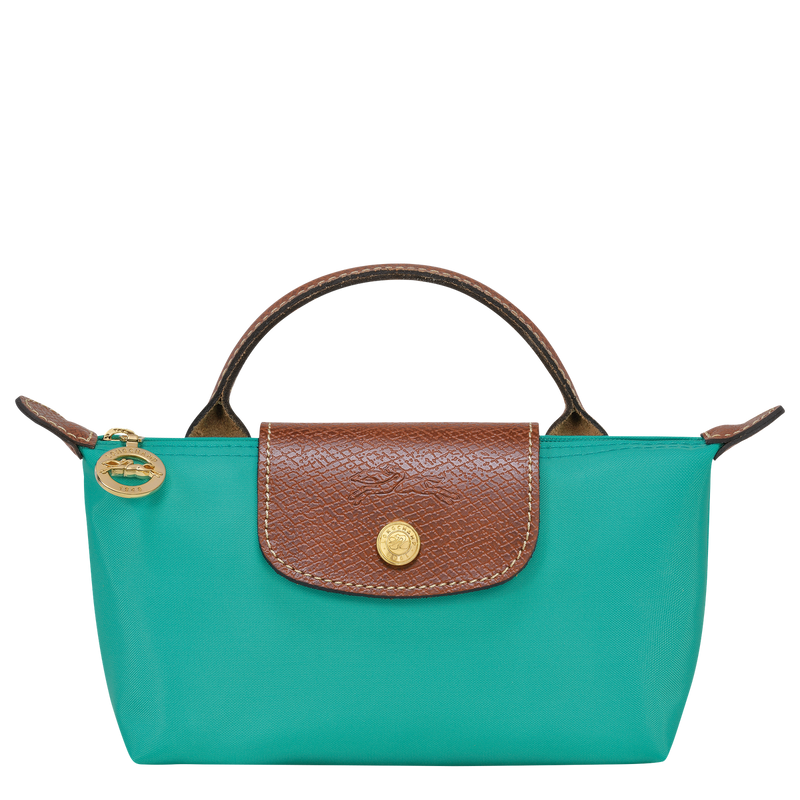 Le Pliage Original Pouch with handle Turquoise