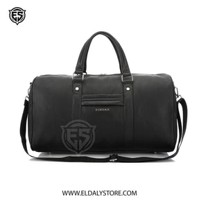 SUNSILK Classic Ribbed Weekend Duffle Bag – Black