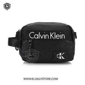 Calvin Klein Jeans Black Monogram Crossbody Bag
