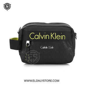 Calvin Klein Jeans Mono Crossbody Bag – Black/Lime