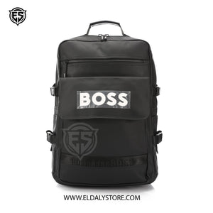 BOSS Hugo Boss Matte Black Executive Laptop Backpack
