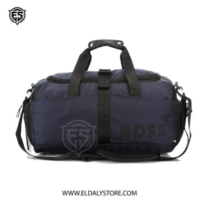 BOSS Men’s Signature Nylon Duffle Bag – Navy