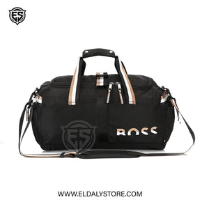 BOSS Signature Sport Duffel Bag – Black & Gold