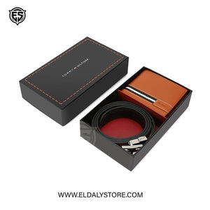 Tommy Hilfiger Men’s Reversible Belt and Wallet Set