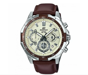 Casio Edifice Men’s Leather Watch EFR-554L-7AV