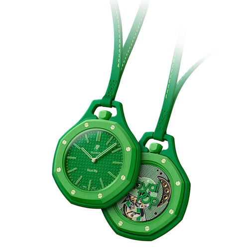 Audemars Piguet x Swatch Royal Pop GREEN EIGHT Unisex Green Pocket Watch 1