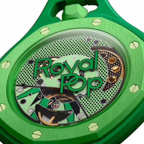 Audemars Piguet x Swatch Royal Pop GREEN EIGHT Unisex Green Pocket Watch 2