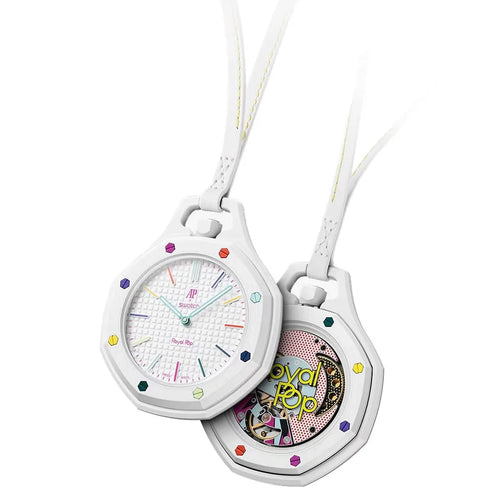 Audemars Piguet x Swatch Royal Pop Huit Blanc Unisex White Pocket Watch 1