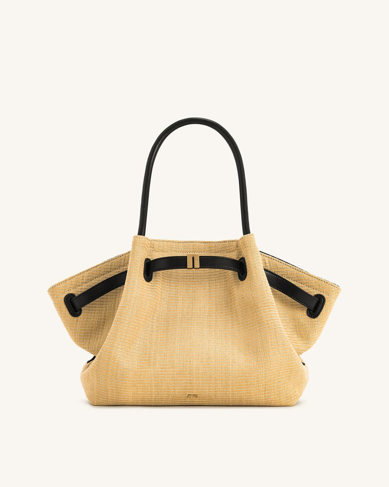 JW PEI Hana Medium Faux Straw Tote