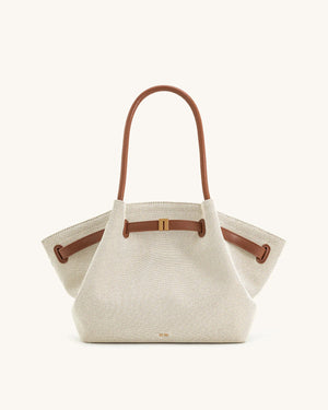 JW PEI Hana Tote Bag - Brown Canvas
