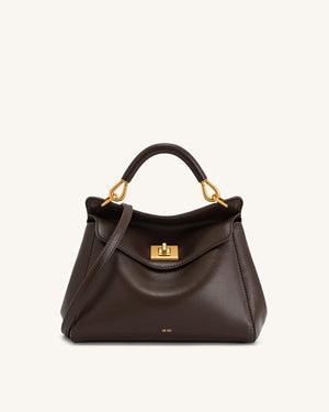 JW PEI Lucia Classic Top Handbag - Dark Brown