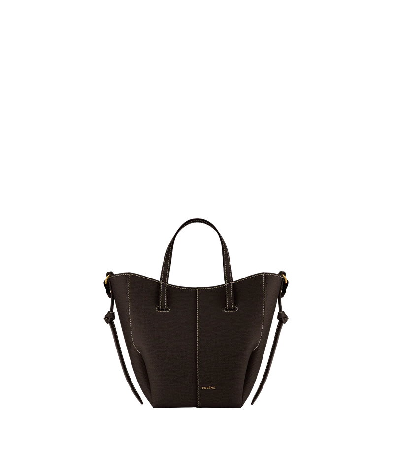 Polene Cyme Tote Nano EDITION TEXTURED EBONY