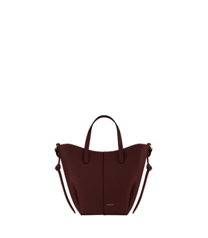 Polene Cyme Tote Nano EDITION TEXTURED BLACK CHERRY