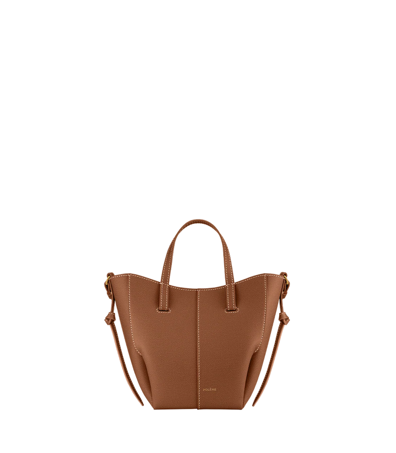Polene Cyme Tote Nano EDITION TEXTURED CAMEL