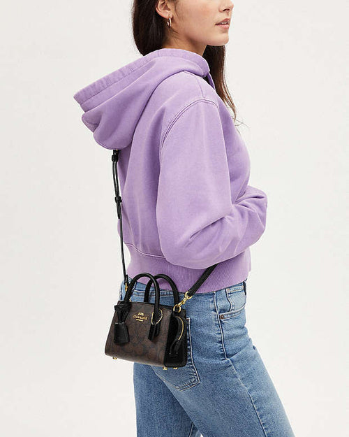 Andrea Mini Carryall In Signature Canvas Coach 2