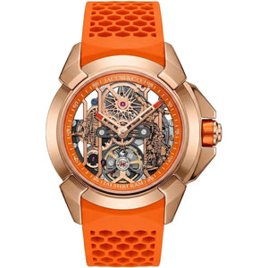 Jacob & Co. Men’s Epic X Skeletonized “Jai Shri Ram” Orange Watch