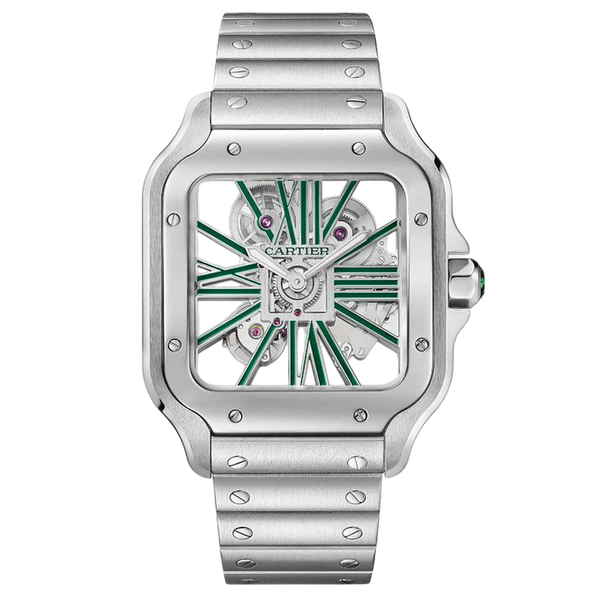 Cartier Santos Skeleton Super Clone Swiss Machine (41.9mm x35.1mm)