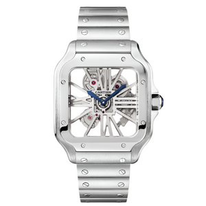 Cartier skeleton Santos de Super Clone Swiss Machine (41.9mm x35.1mm)