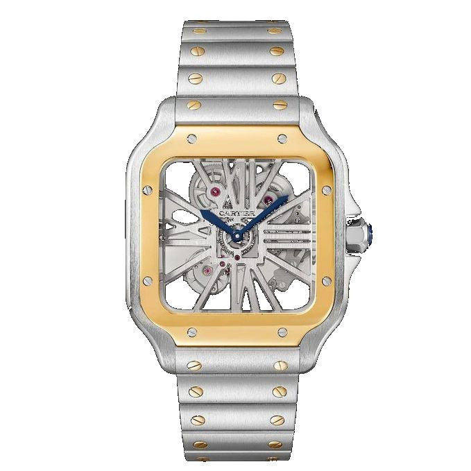 Cartier Santos Skeleton Super Clone Swiss Machine (41.9mm x35.1mm)