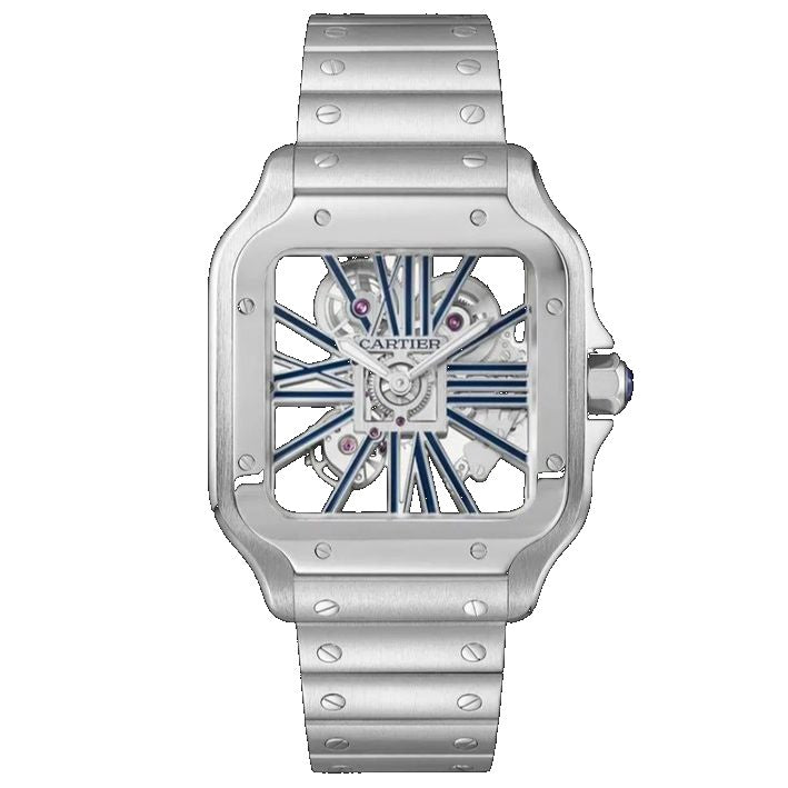 Cartier Santos Skeleton Super Clone Swiss Machine (41.9mm x35.1mm)