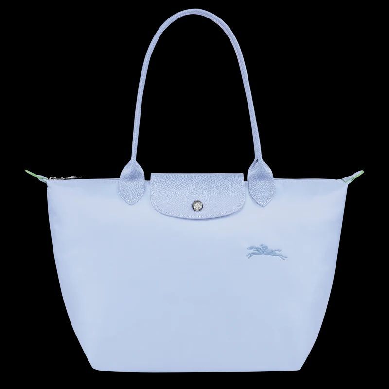 Le Pliage Green M Tote bag Sky Blue